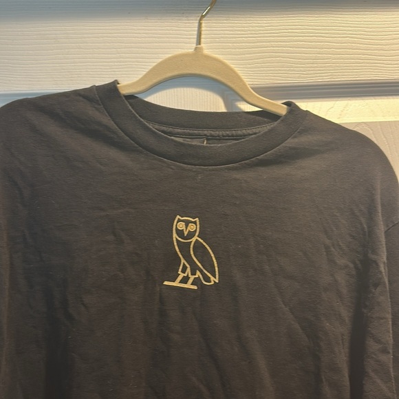 October’s Very Own OVO Black Classic Owl Gold Long Sleeve T-Shirt M tee Drake - Picture 4 of 6